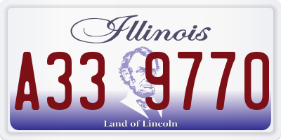 IL license plate A339770