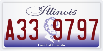 IL license plate A339797
