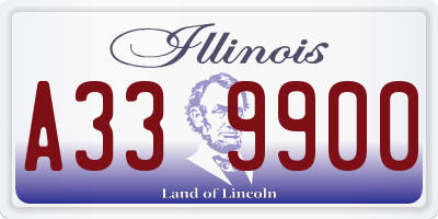 IL license plate A339900