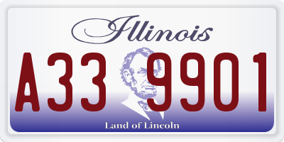IL license plate A339901