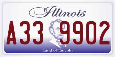 IL license plate A339902