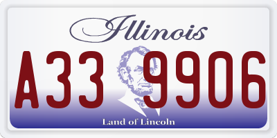 IL license plate A339906
