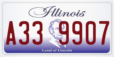 IL license plate A339907