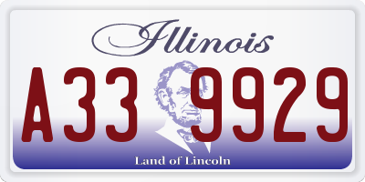 IL license plate A339929