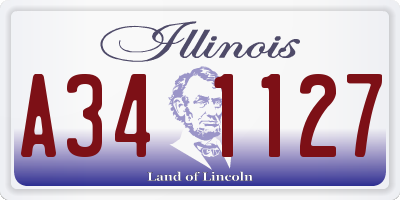 IL license plate A341127