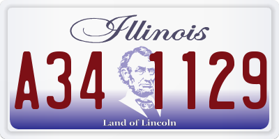 IL license plate A341129
