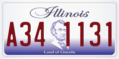 IL license plate A341131