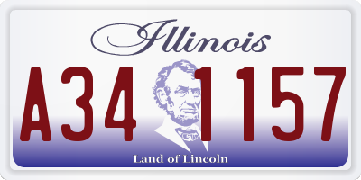 IL license plate A341157