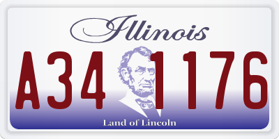 IL license plate A341176
