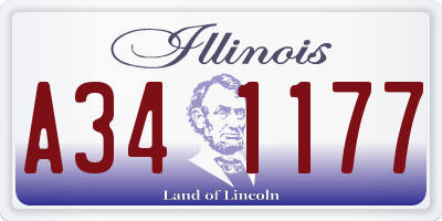 IL license plate A341177