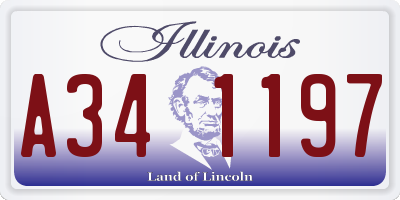 IL license plate A341197