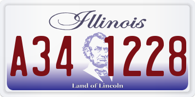 IL license plate A341228