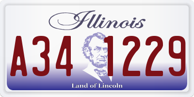 IL license plate A341229