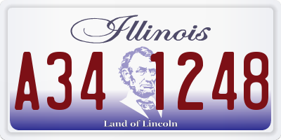 IL license plate A341248