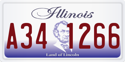 IL license plate A341266
