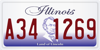 IL license plate A341269