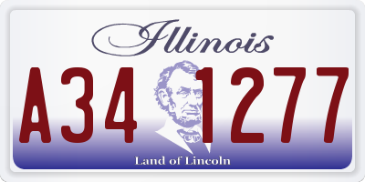 IL license plate A341277