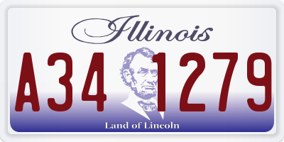 IL license plate A341279