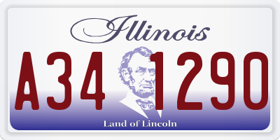IL license plate A341290