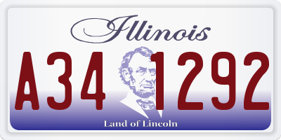 IL license plate A341292