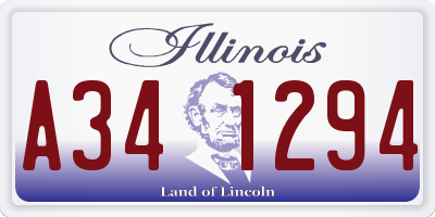 IL license plate A341294