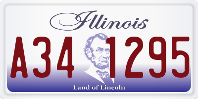 IL license plate A341295