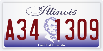 IL license plate A341309