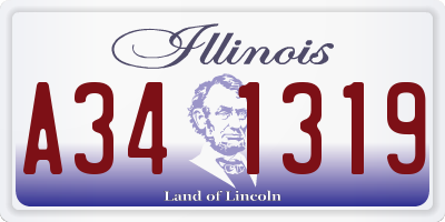 IL license plate A341319