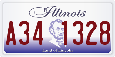 IL license plate A341328