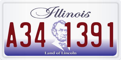 IL license plate A341391