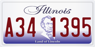 IL license plate A341395