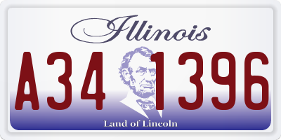 IL license plate A341396