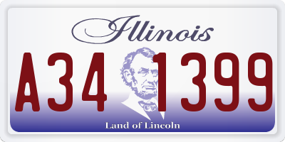 IL license plate A341399