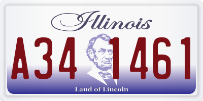 IL license plate A341461