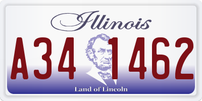 IL license plate A341462