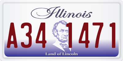 IL license plate A341471