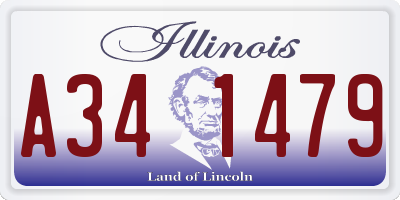 IL license plate A341479