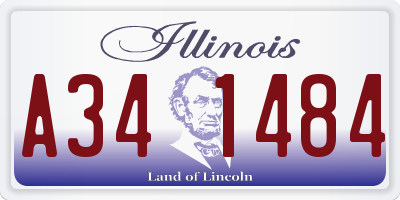 IL license plate A341484