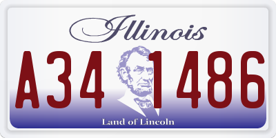 IL license plate A341486