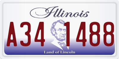 IL license plate A341488