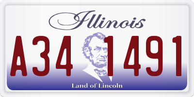 IL license plate A341491