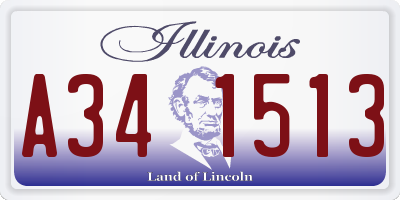 IL license plate A341513