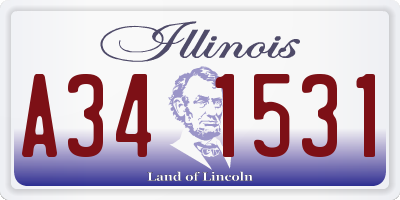 IL license plate A341531