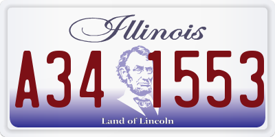 IL license plate A341553