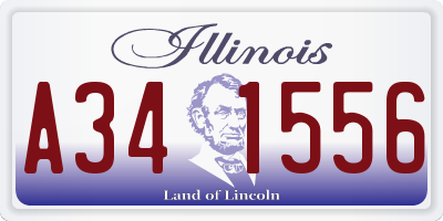 IL license plate A341556