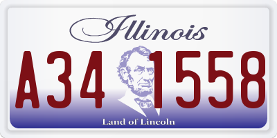 IL license plate A341558