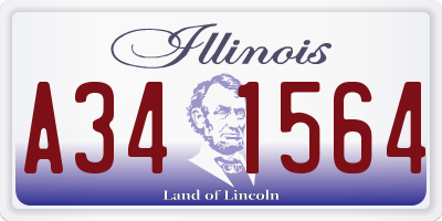 IL license plate A341564