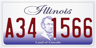 IL license plate A341566