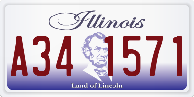 IL license plate A341571
