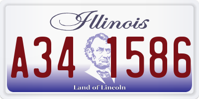 IL license plate A341586